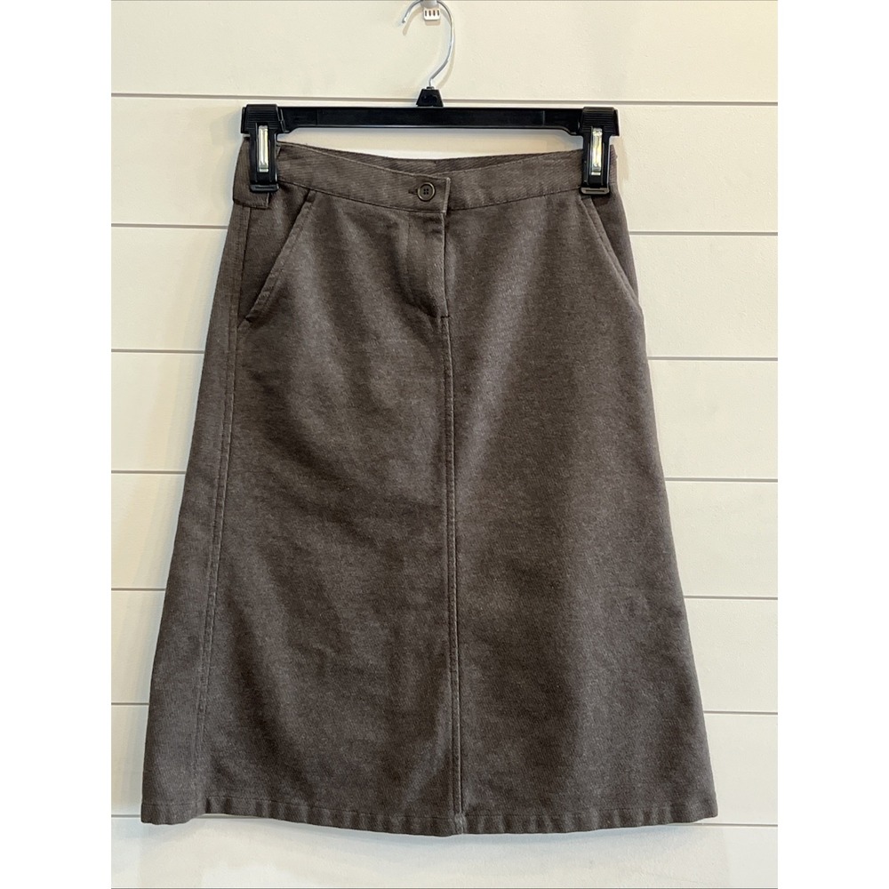 United Colors Of Benetton Women Gray Formal Skirt 38 italian 27" Waist 26"L